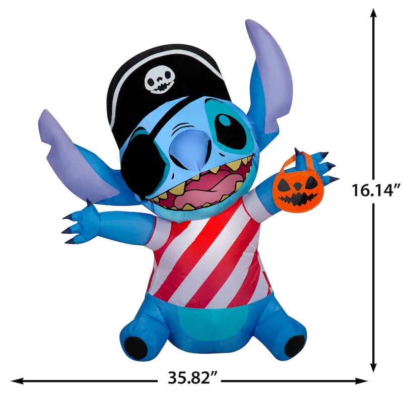 Airblown-Stitch w/Pirate Costume-Disney