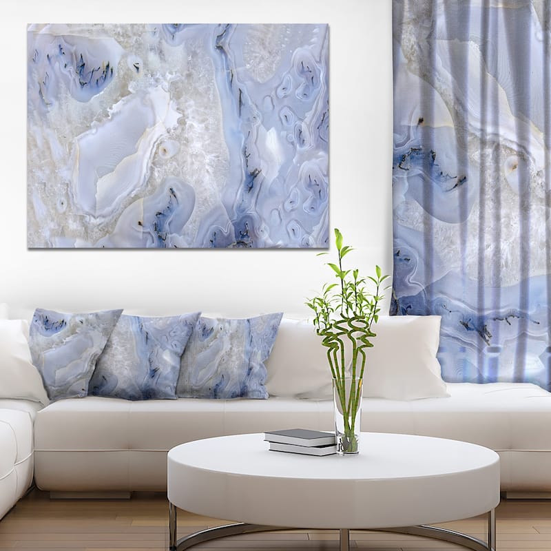 Agate Stone Background' Abstract Canvas Wall Art Print - 40 in. wide x 30 in. high - 1 Panel