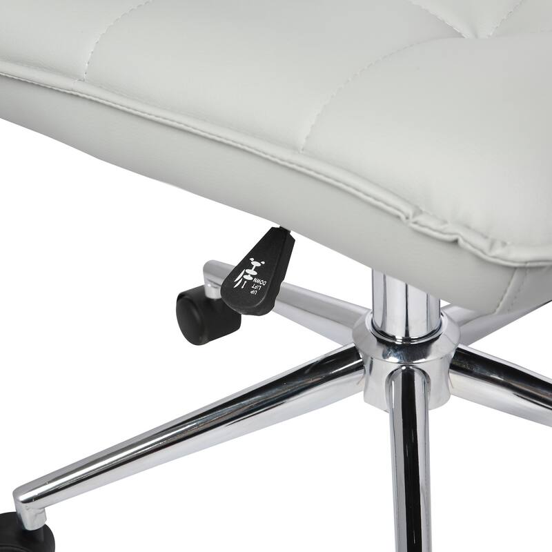 Porthos Home Leona Adjustable Steel and Faux Leather Office Chair