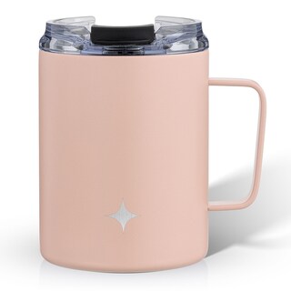 JoyJolt Vacuum Insulated Stainless Steel Tumbler Mug with Lid & Handle - 12 oz - 12 oz