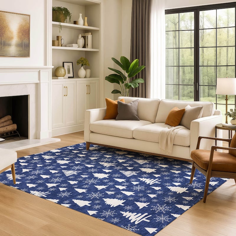 Premium Washable Super Soft Christmas Tree Mayfield Rug