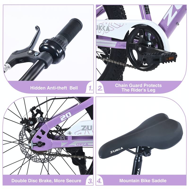 Mountain Bike,20 Inch MTB for Kid Age 7-10 Years
