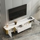 preview thumbnail 41 of 59, 79 inch Wood TV Stand Partial Assembly Entertainment Center Modern Media Console with Drawers and Storage Cabinets