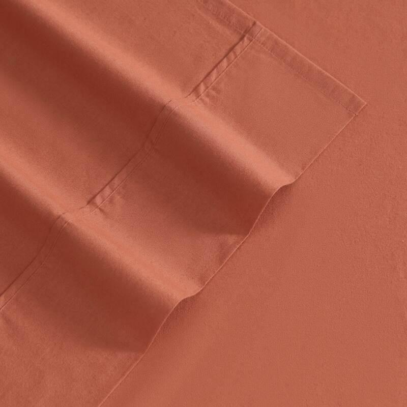 Eddie Bauer Brushed Percale Solid Cotton Sheet Set