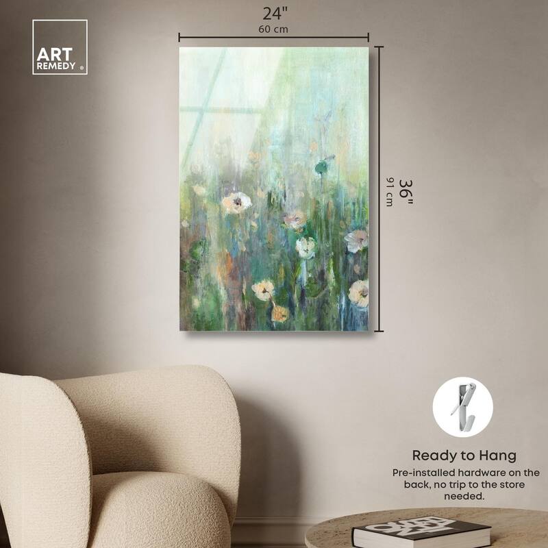 Harmony Green I Acrylic by Art Remedy, Ready to Hang