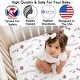 preview thumbnail 3 of 4, Sweet Jojo Designs Boho Floral Garden Flower Girl 2 Pack Fitted Crib Sheets Solid Pink and Watercolor Bohemian Farmhouse Vintage