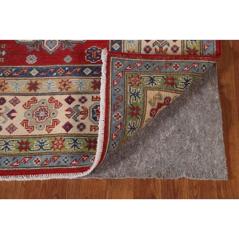 Red Kazak Oriental Area Rug Handmade Wool Carpet - 6'8" x 9'10"