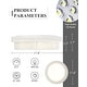 preview thumbnail 17 of 18, 36W 18'' Dimmable Boho Ceiling Light