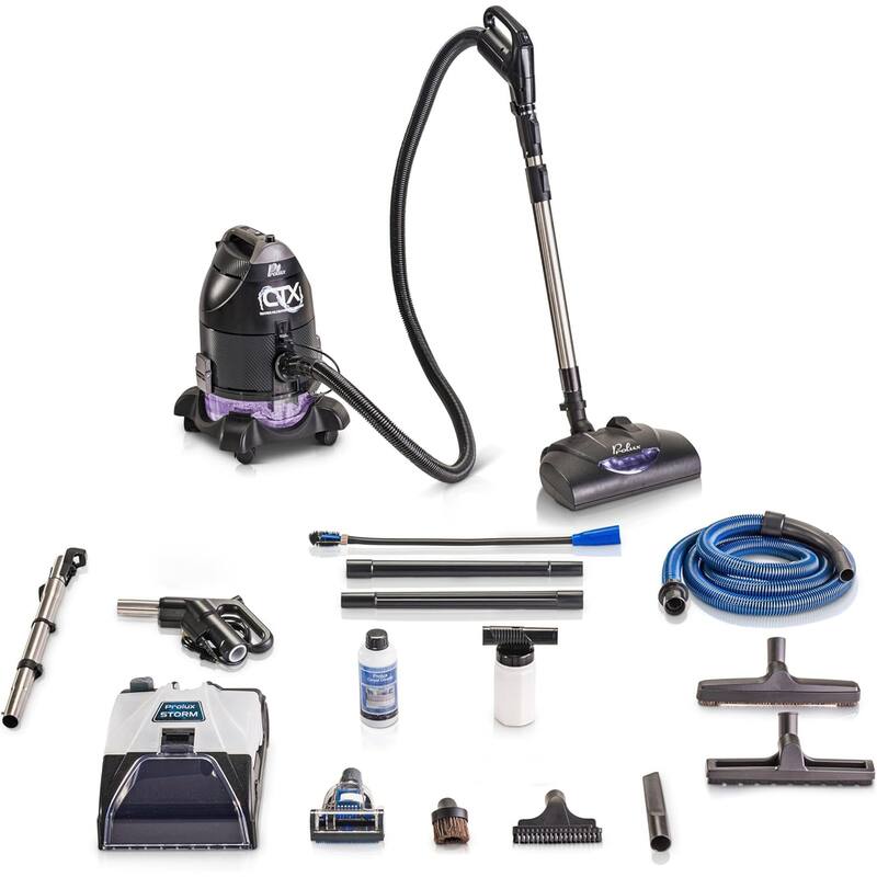 Prolux CTX ELITE Bagless Canister Vacuum Cleaner w/ Storm Shampooer Kit