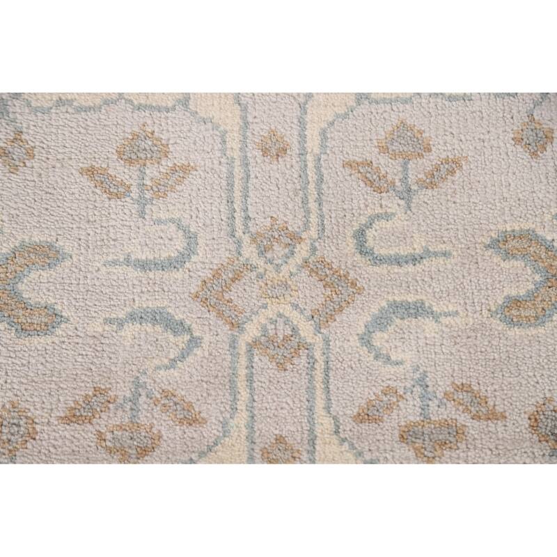 Transitional Oushak Oriental Runner Rug Handmade Wool Carpet - 2'7"x 8'3"