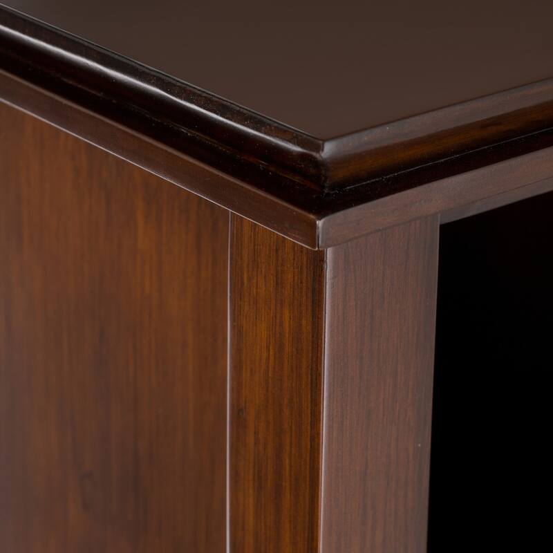WYNDENHALL Stratford SOLID WOOD 57 inch Wide Transitional 8 Cube Storage Sofa Table - 57 inches wide