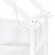 preview thumbnail 7 of 26, Wood House Platform Beds with LED, Storage Shelves, Drawers and Guardrail, Full Size Bed Frame w/Slats Support for Kids