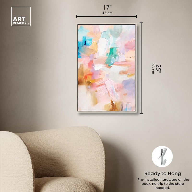 Rose Quartz II Canvas by Art Remedy