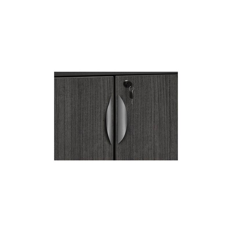 Stand Up Side-to-Side Storage Cabinets Ash Grey - Two Locking Office Organizers with Adjustable Shelves