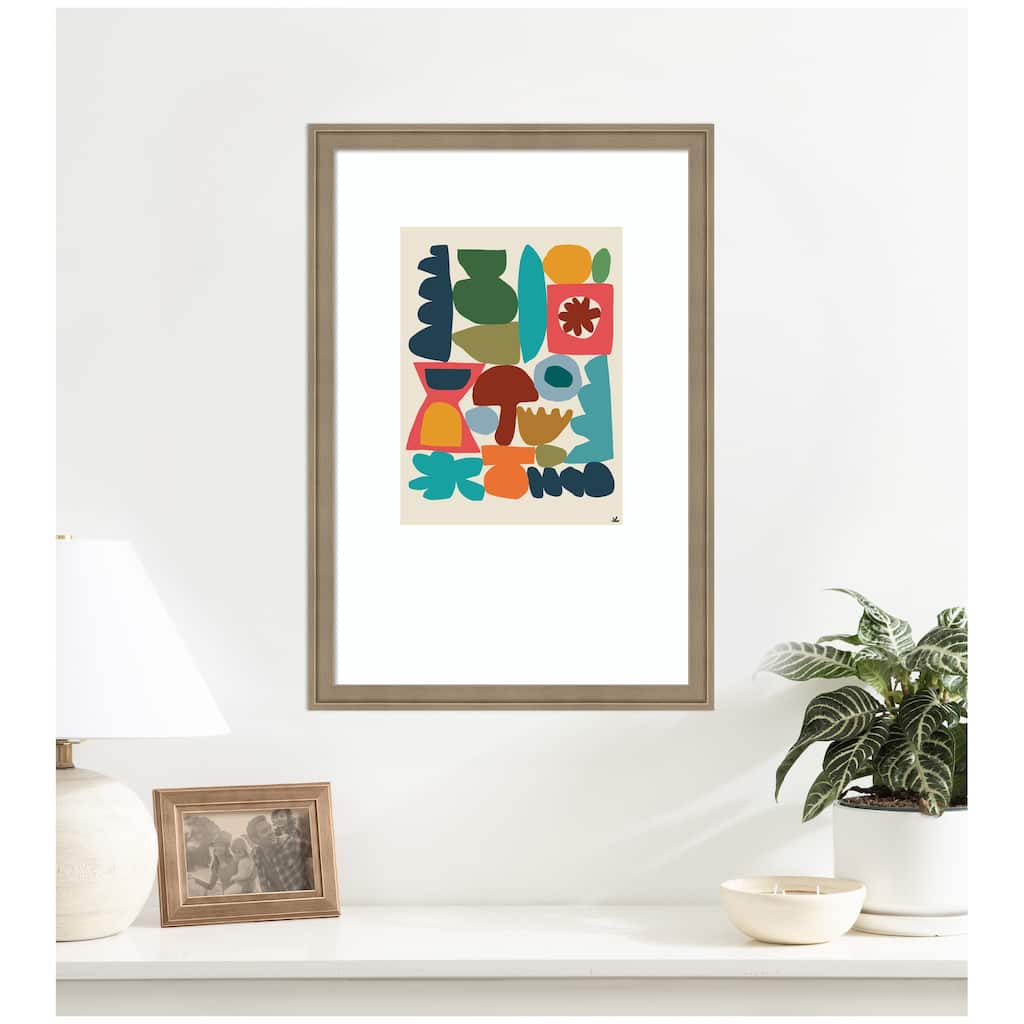 Kate and Laurel Garden Songs Pt 1 by Kelly Knaga Framed Wall Art Print