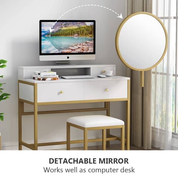 slim fit dress slacks Large Gold Dressing Table Triple Mirror  Melody Maison Ltd