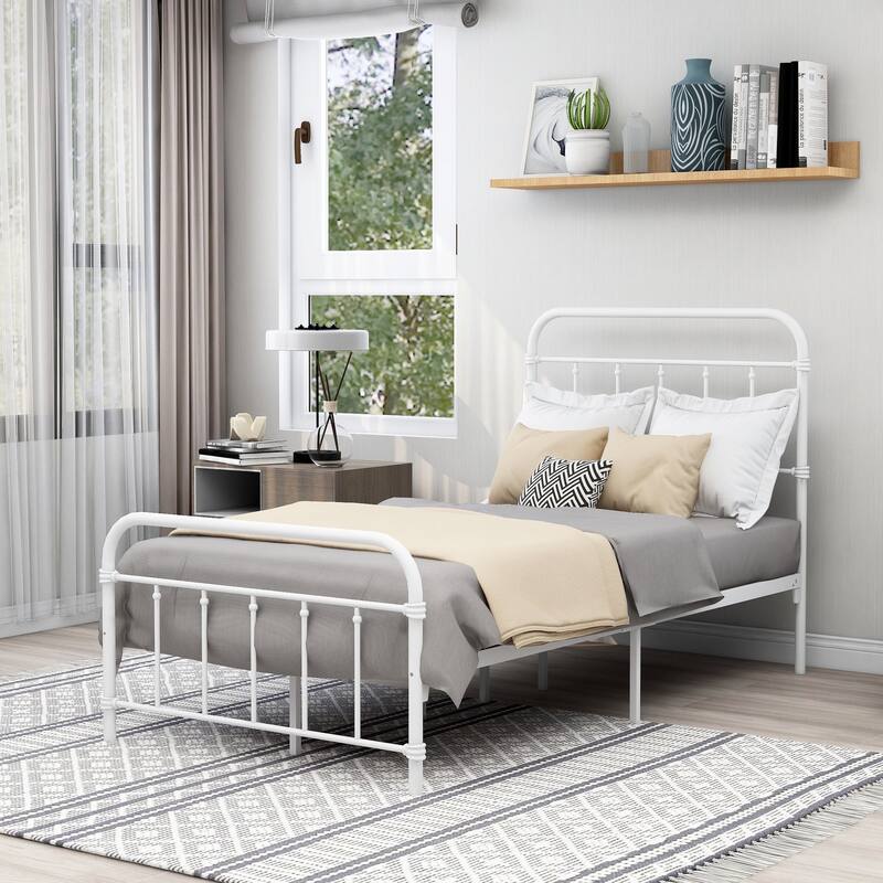 Alazyhome Classic Metal Platform Bed Frame