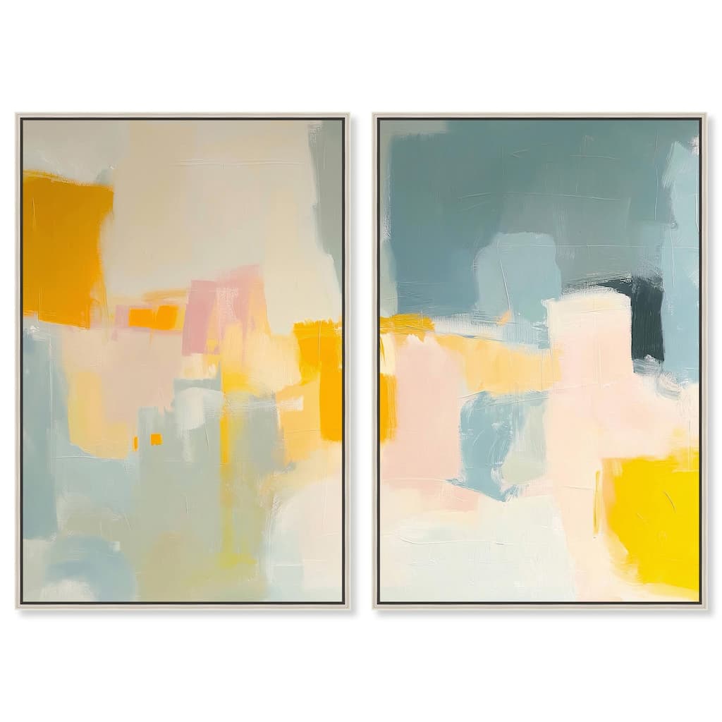 Ocean of Suns I Canvas Set of 2 by Art Remedy