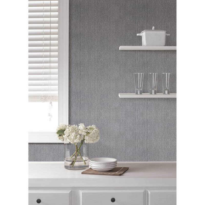 Advantage Sunshower Grey Stria Wallpaper