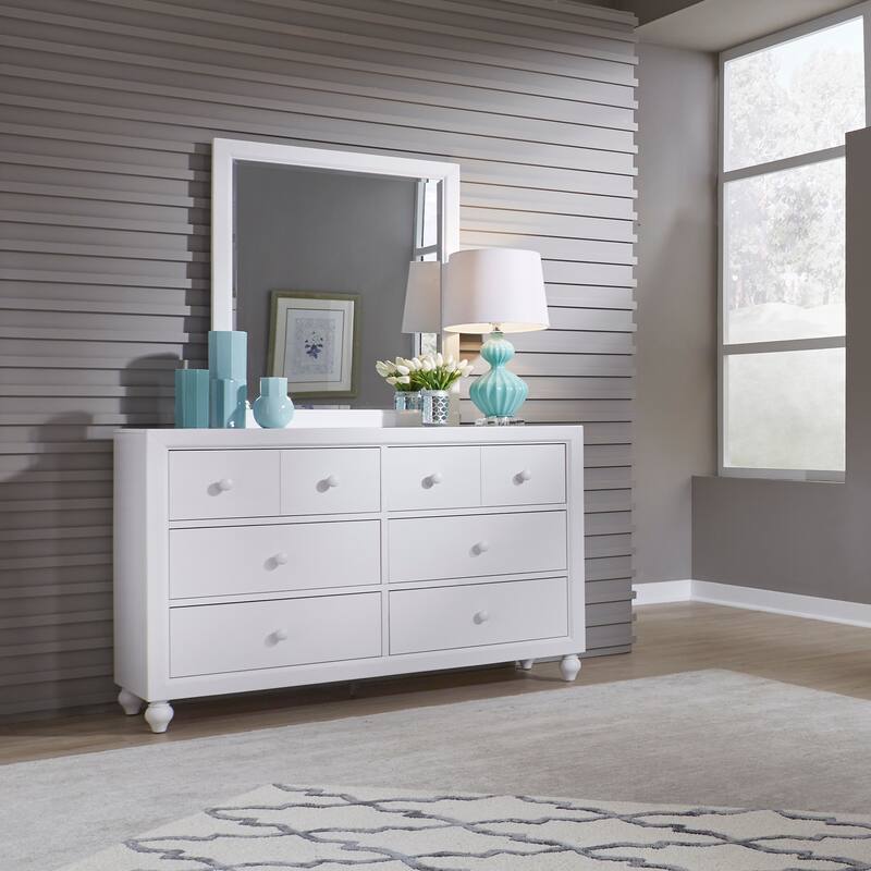 Liberty Furniture Cottage View Youth Panel Bedroom Set with Bed, Dresser, Mirror - Full or Twin