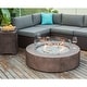 preview thumbnail 2 of 5, COSIEST 9-piece Outdoor Patio Furniture Sectional Sofa Set w Fire Table Set