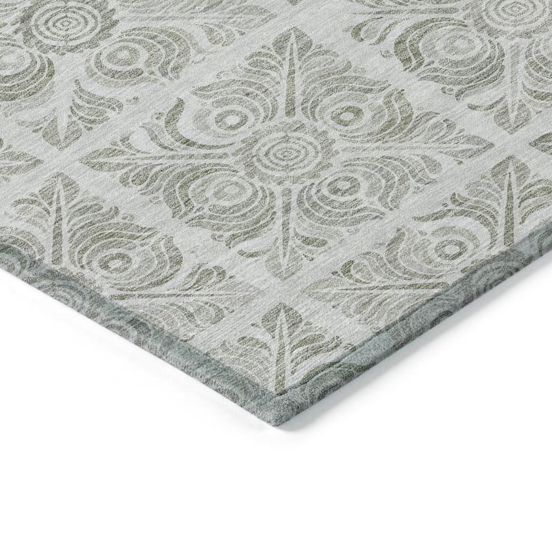 Machine Washable Indoor/ Outdoor Chantille Mosaic Rug