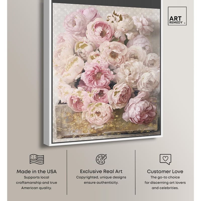 Beautiful Glam Floral Case Canvas by Art Remedy