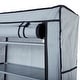 preview thumbnail 7 of 5, 10-Tier Shoe Tower Rack with Cover 27-Pair Shoe Storage