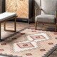 preview thumbnail 8 of 28, Nuloom Imelda SpinClean Aztec Machine Washable Area Rug