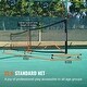 preview thumbnail 3 of 8, 22 Feet Rectangular Portable Pickleball PE Net with Metal Frame and Carry Bag