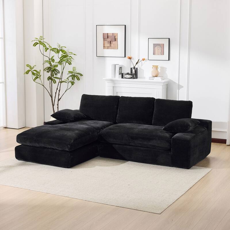 99x69" Modular Sofa,L-Shape Sleeper Couch,Modern Living Room Furniture