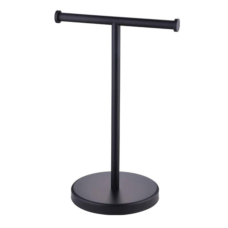 Countertop T-Shape Towel Rack Holer with Heavy Weight Base