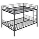 preview thumbnail 4 of 25, Full over Full Metal Bunk Bed - Divides into Two Beds