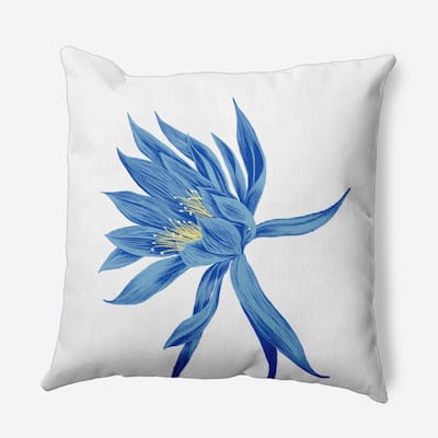 16 x 16 Inch Hojaver Floral Print Outdoor Pillow