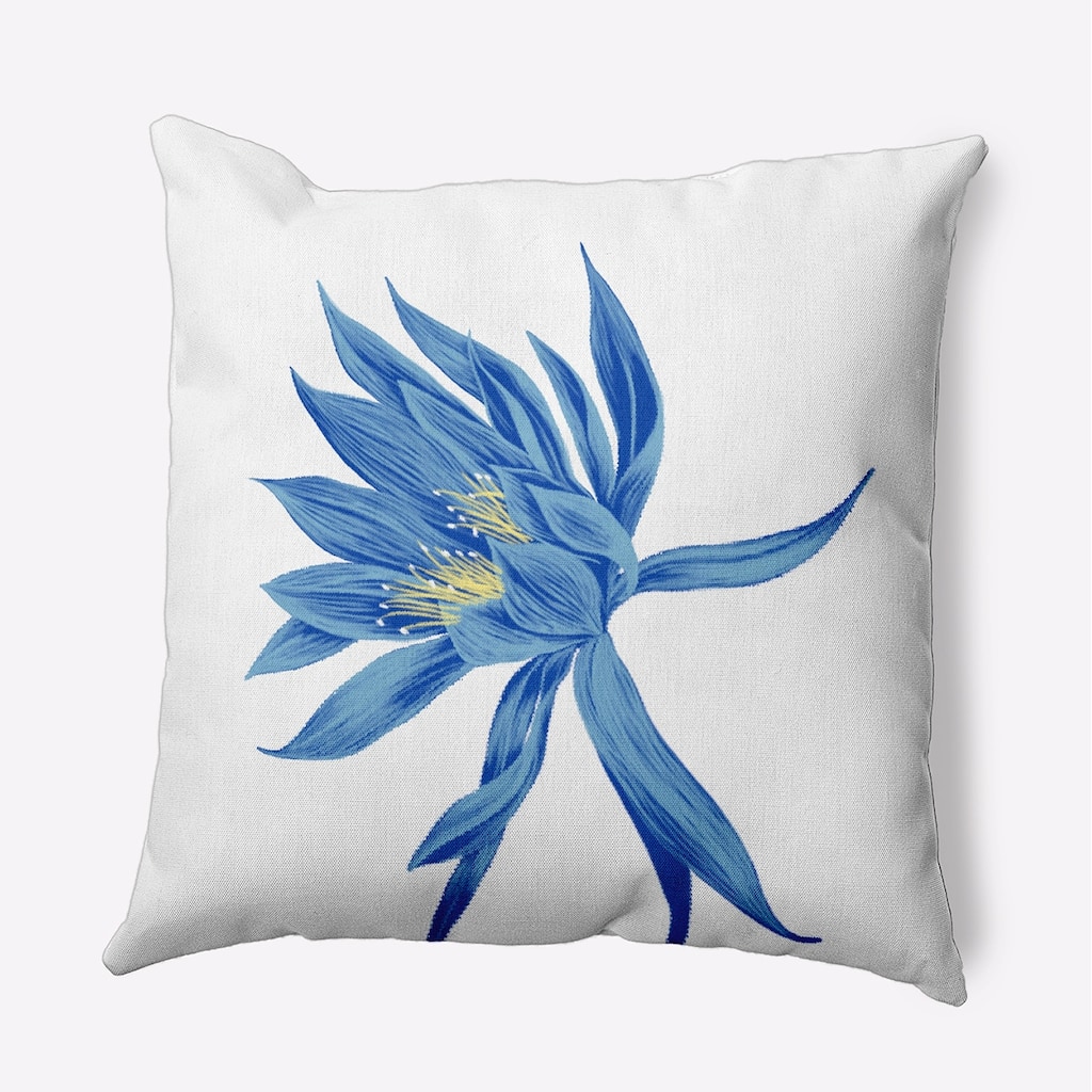 18 x 18 Inch Hojaver Floral Print Outdoor Pillow