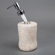 preview thumbnail 3 of 10, Creative Home Curvy Collection Champagne Marble Liquid Soap Dispenser, Lotion Dispenser - Beige
