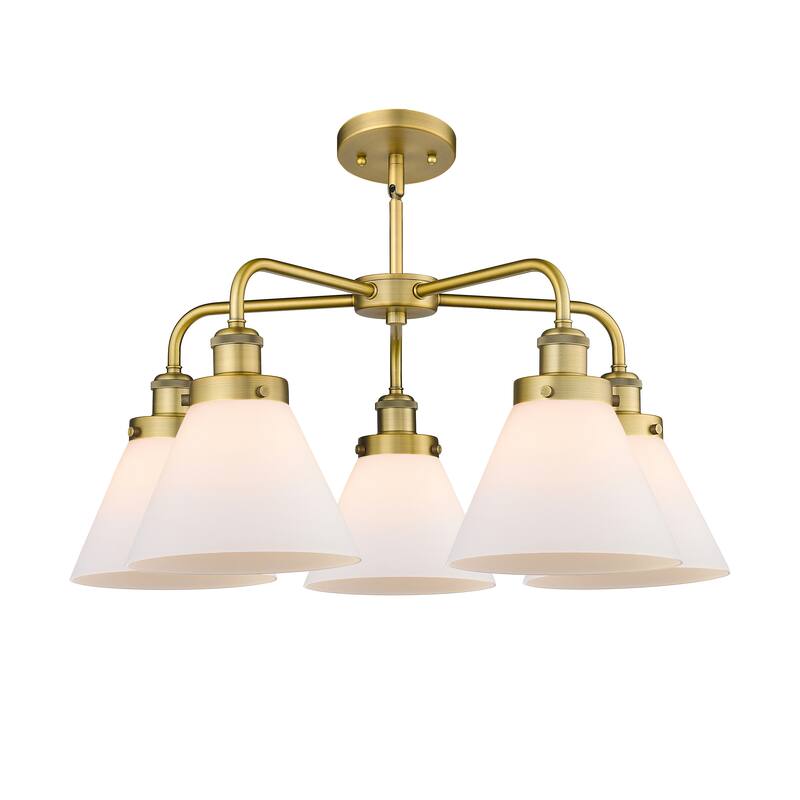 Innovations Lighting Cone - 5 Light 26" Stem Hung Chandelier