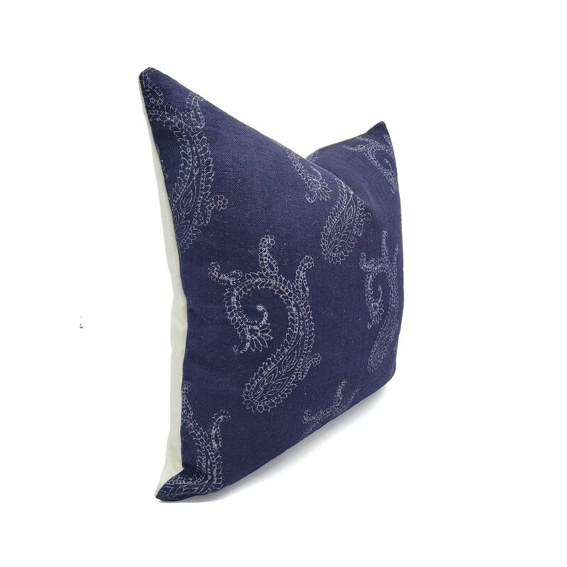 Fabdivine Linen Bohemian Block print pillow Cover