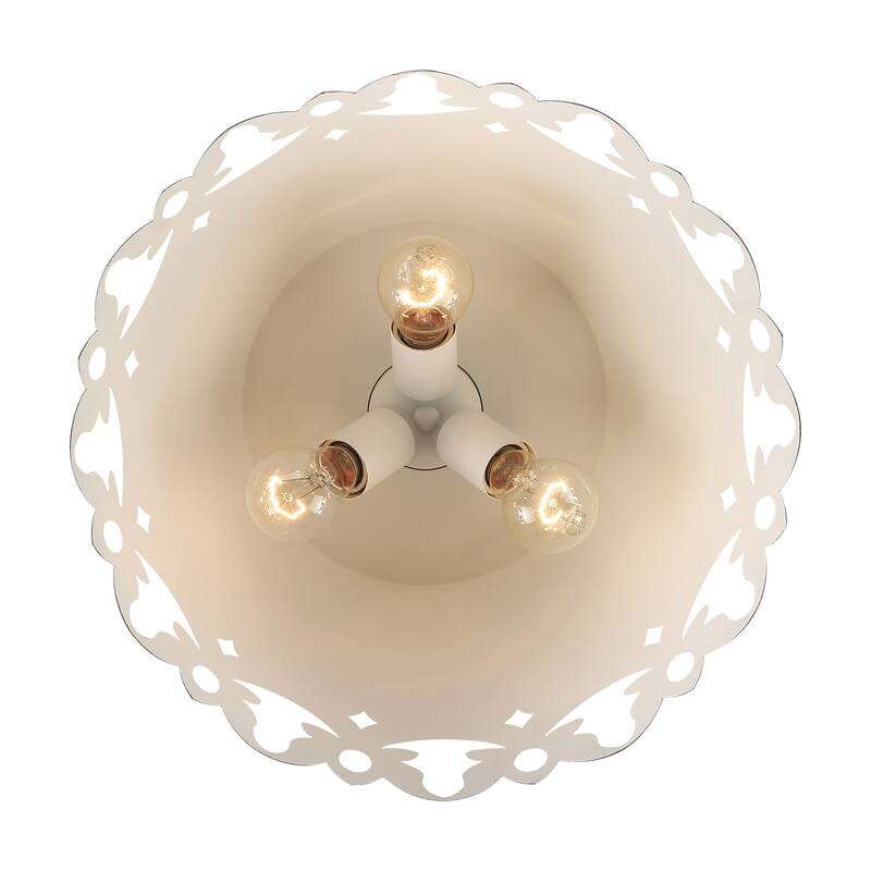 Wry Lighting Eloise 3-light Pendant in Antique Ivory - 3 Light Pendant