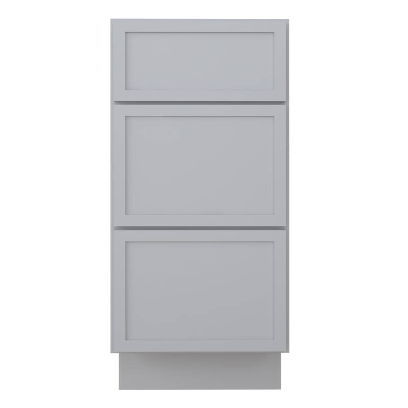 Vanity Art 15" Freestanding Single Base 3 Drawers Storage Cabinet