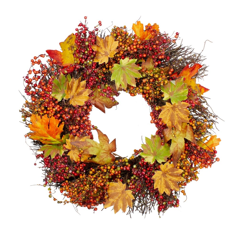 67 Inch Thanksgiving Day Maple Leaf Swags Rattan Flower Swags