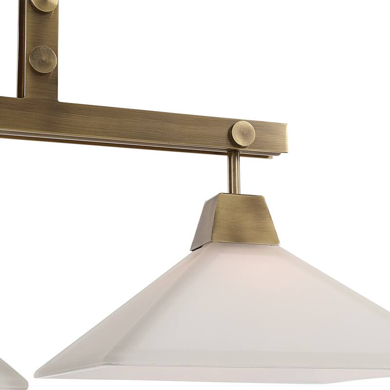 Uttermost Brookdale Industrial 3-Light Linear Chandelier