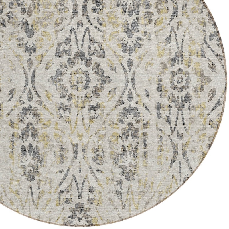 HomeRoots Floral Transitional Rectangle Outdoor Rug