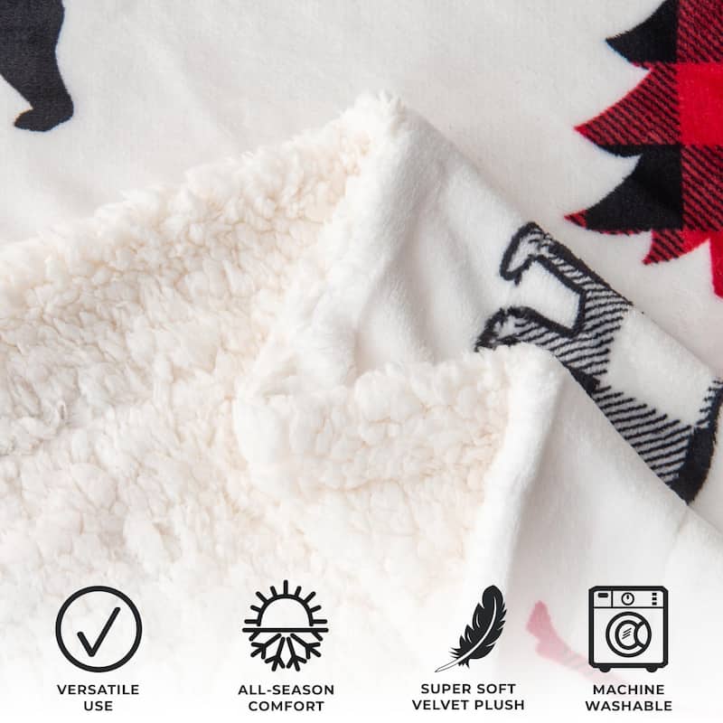 Luxurious Rustic Lodge Velvet Plush Throw