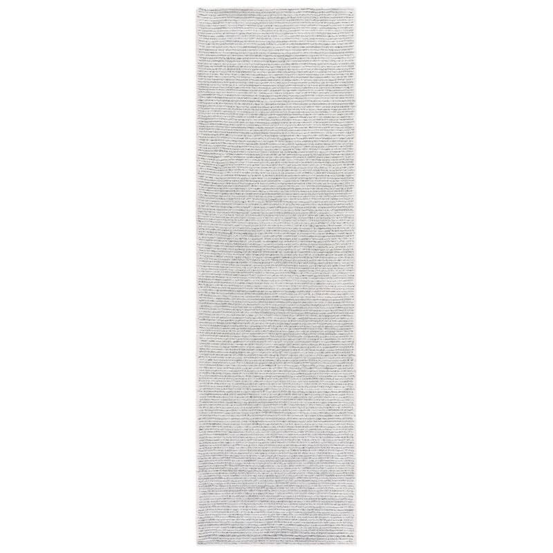 SAFAVIEH Handmade Abstract Rumena Contemporary Rug - 2'3" x 8' Runner - Ivory/Silver
