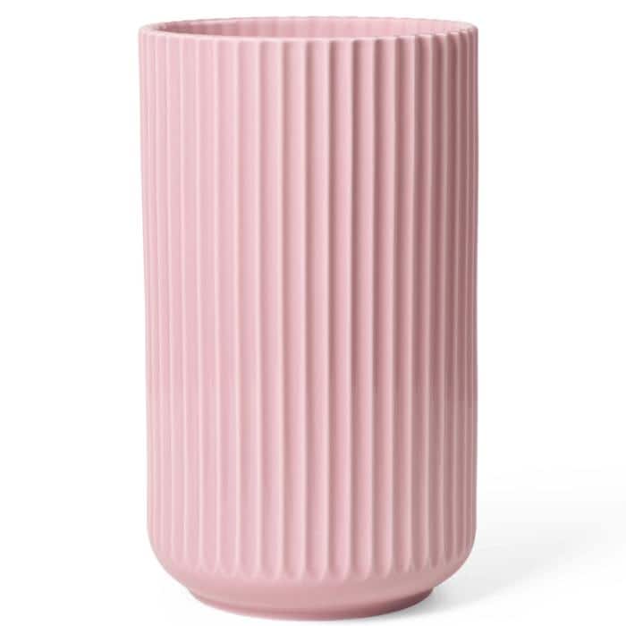 Lyngby Porcelæn Vase, Rose - H: 9.8"