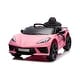 preview thumbnail 11 of 28, 12V Chevrolet Corvette C8 1-Seater Kids Ride-On Car Assembly Required - Pink