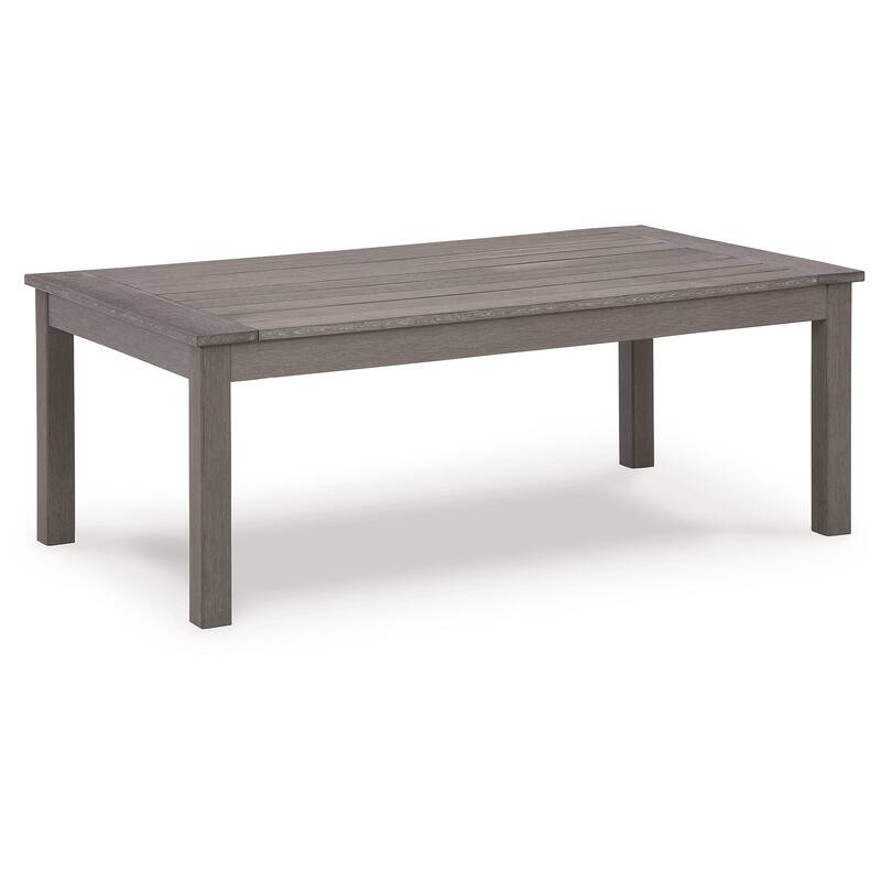 Signature Design by Ashley Hillside Barn Brown Outdoor Coffee Table - 48.75" W x 26.5" D x 18" H