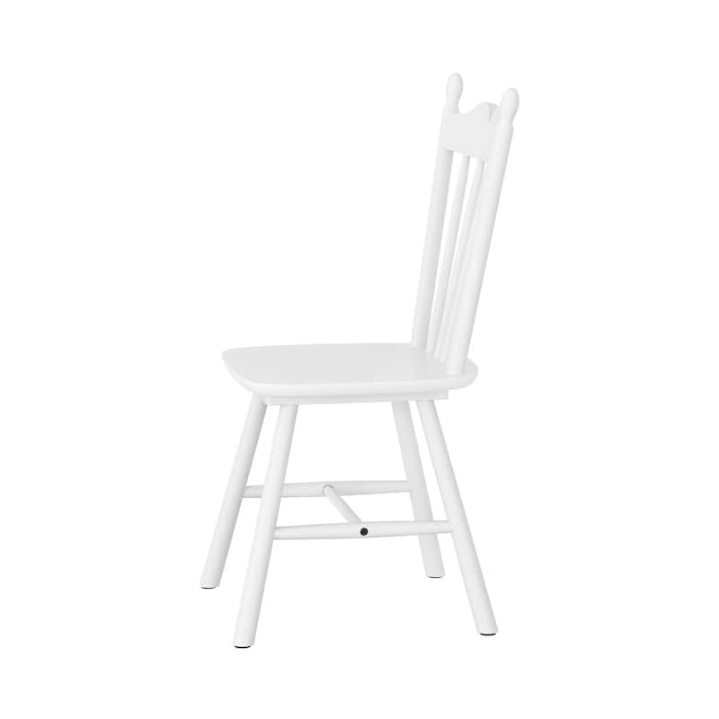 Solid Wood Dining Chairs Set of 2 - N/A