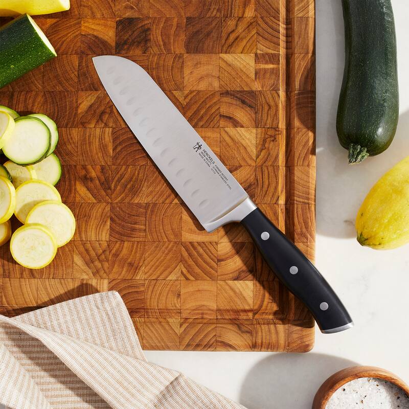HENCKELS Forged Accent Hollow Edge Santoku Knife